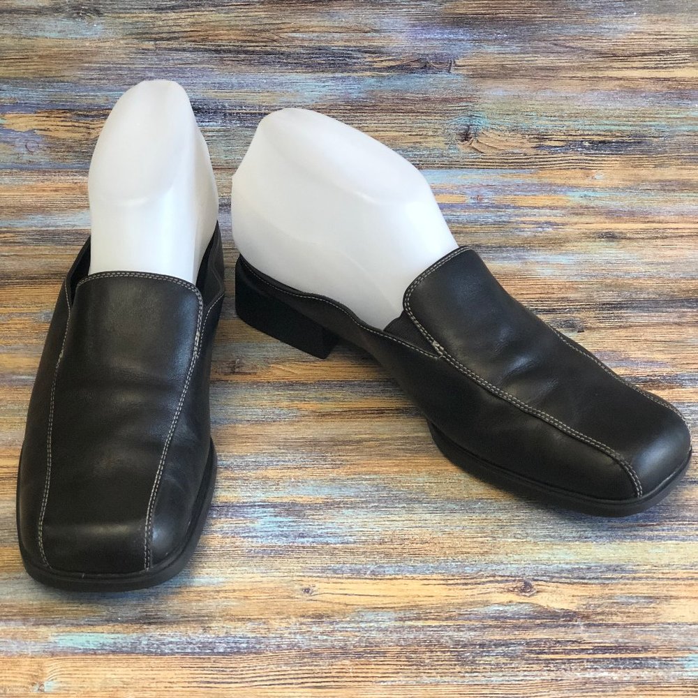 Aerosoles Flats Rally Good Leather Uppers Black Women's Size 7.5 M